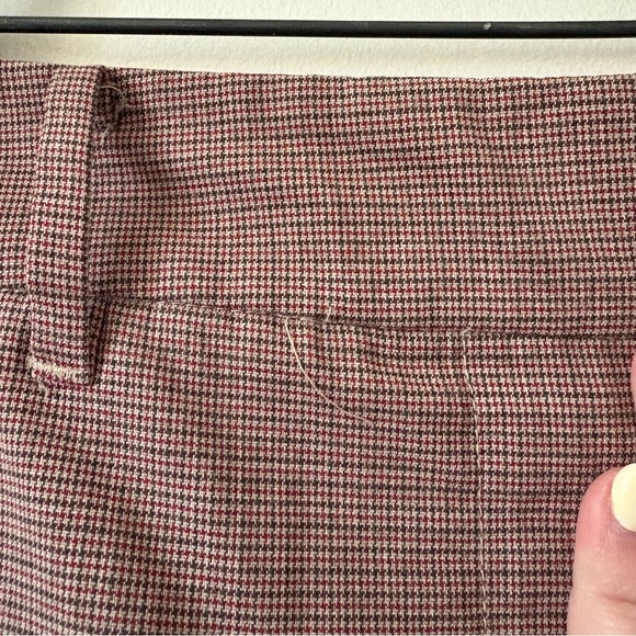 Aritzia Wilfred Red, White & Brown Trousers – Size 10 - Picture 8 of 10